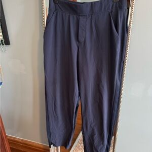 Athleta Navy Slim Cropped Stretch Pants